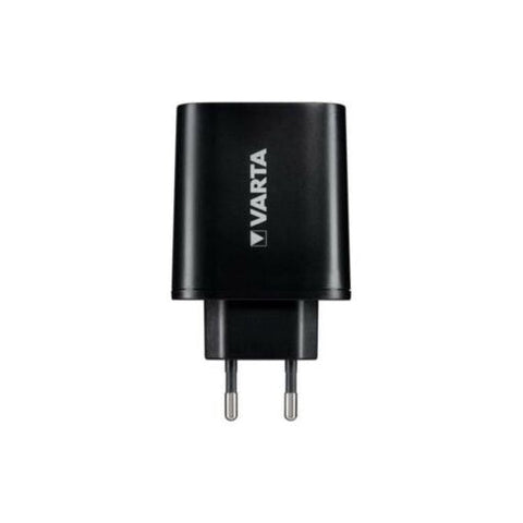Varta 38W GaN Wall Charger USB C PD & Dual USB QC 3.0 Black