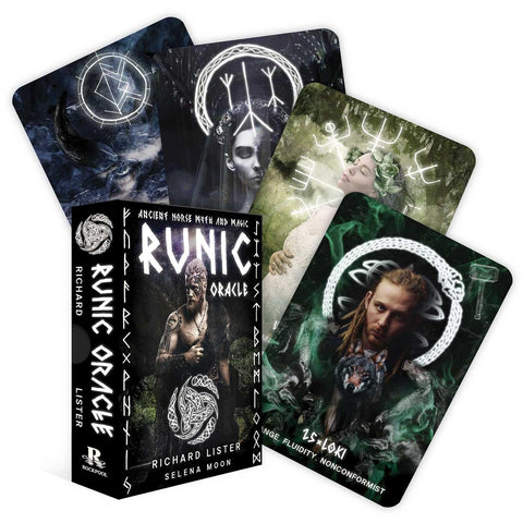 Runic Oracle Cards Viking Runes Divination Deck by Richard Lister Rockpool