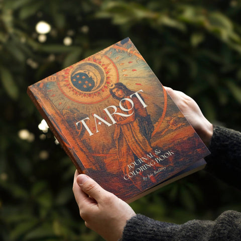 Tarot Journal & Coloring Book Blue Angel