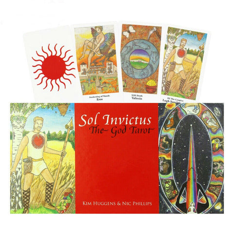 Sol Invictus The God Tarot Cards Deck Book Set Schiffer Publishing Huggens NEW