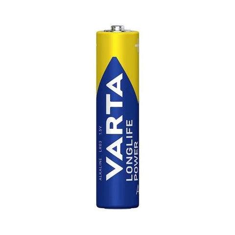 12x Varta Longlife Power AAA LR03 1.5V Alkaline Batteries Pack
