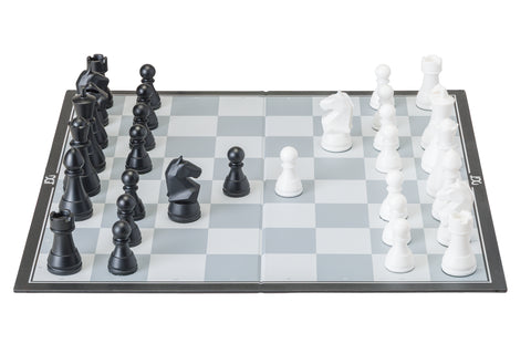 DGT Modern Staunton Chess Set Folding Board with Extra Queens