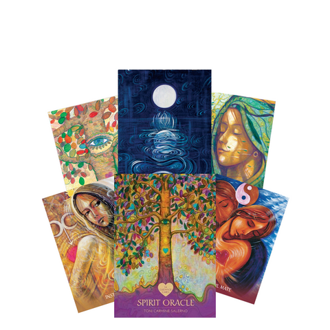 Spirit Oracle 3rd Ed Deck Toni Carmine Salerno Gold Edge Blue Angel