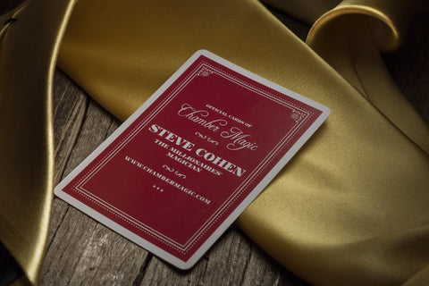 Tycoon Red Theory 11 Playing Cards Deck Gold Magic Tricks Sealed USA