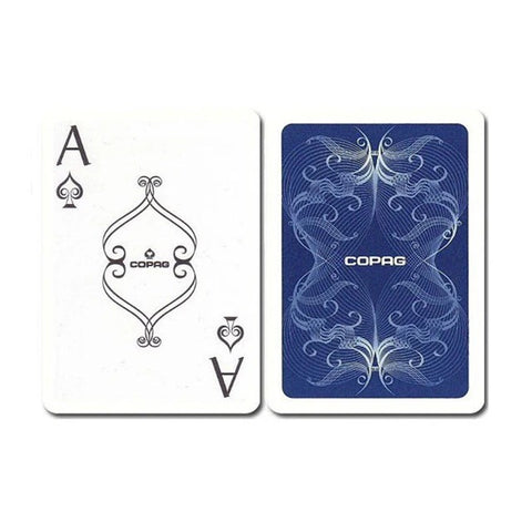Copag Centennial Blue Plastic Poker Playing Cards Deck Jumbo Index