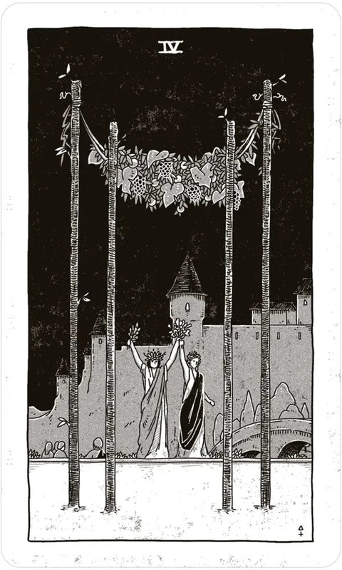 Black Ritual Tarot Deck by US Games, 78 Cards with Guidebook