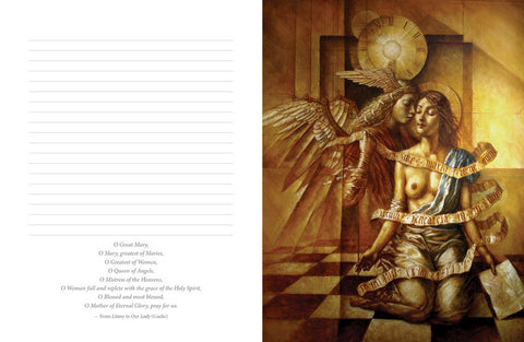 Goddess Journal Notebook Blue Angel Jake Baddeley 220-Page Woman Archetype NEW