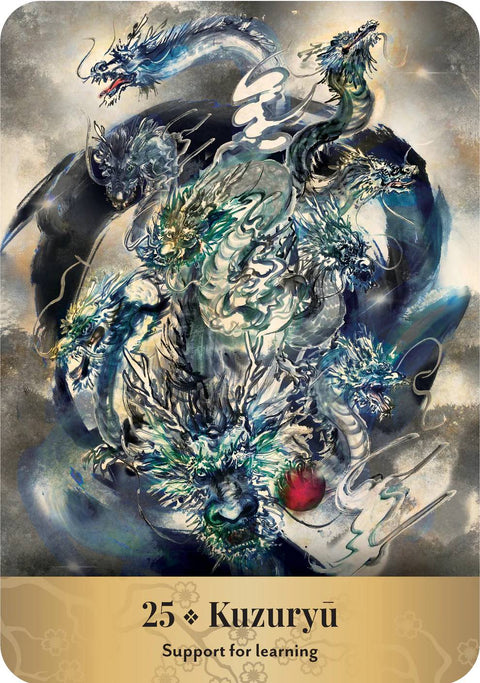 Japanese Gods & Spirits Oracle Deck by Makoto Akiyama 36 Cards + Guidebook