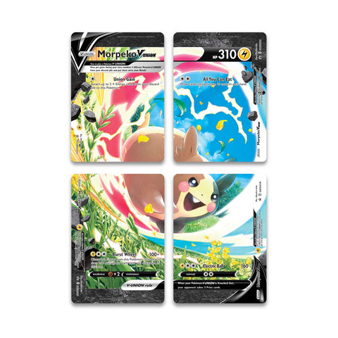 Pokemon TCG Morpeko V-UNION Special Collection Box, 4 Booster Packs EN