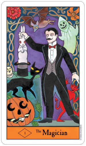 Halloween Tarot Deck in Tin by Kipling West 78 Cards US Games Systems