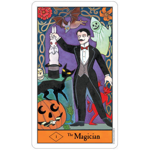 Halloween Tarot Deck in Tin by Kipling West 78 Cards US Games Systems
