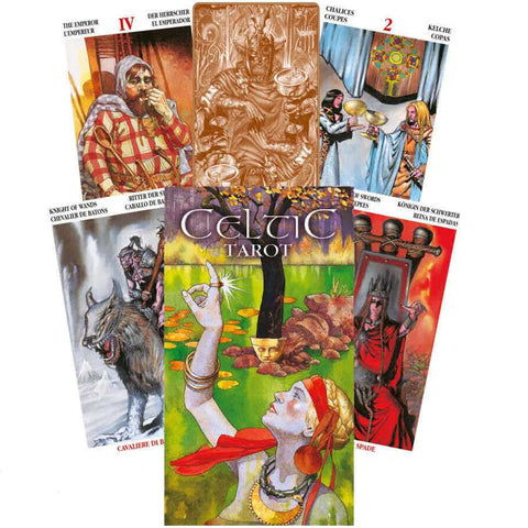 Celtic Tarot Card Deck Lo Scarabeo 78 Cards with Guidebook New