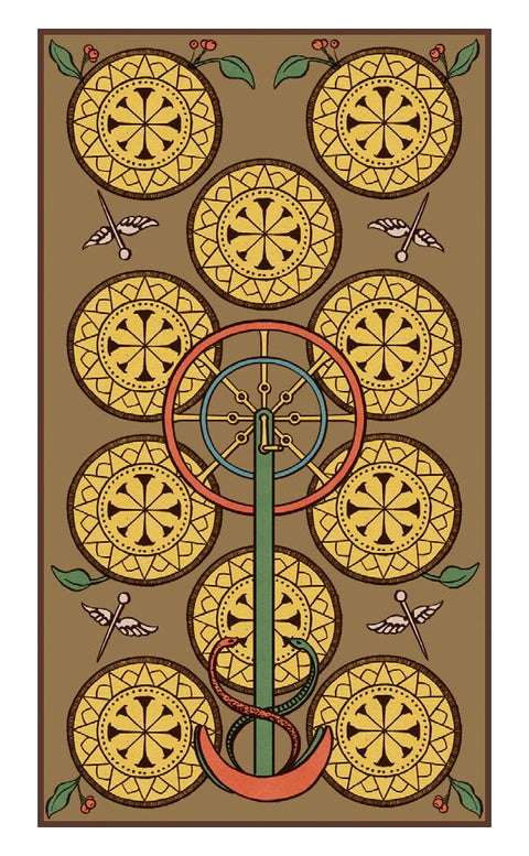 Symbolic Tarot Of Wirth Mini Cards Deck Esoteric Historic Lo Scarabeo