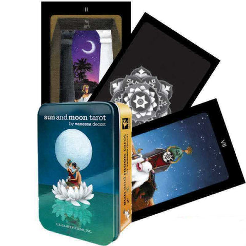 Sun and Moon Tarot Deck in a Tin by Vanessa Decort 78 Cards US Games