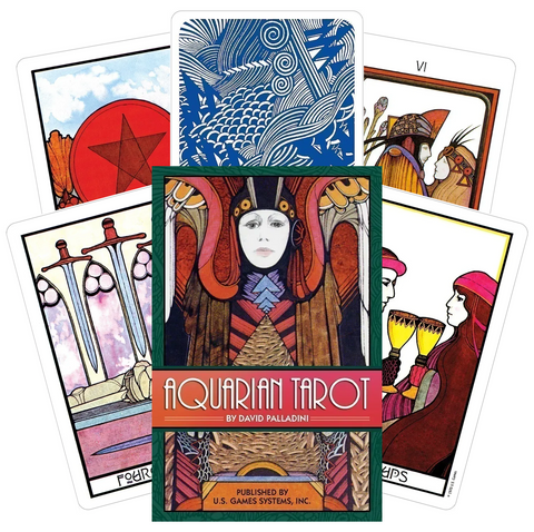 Aquarian Tarot Deck in Tin by David Palladini 78 Cards US Games
