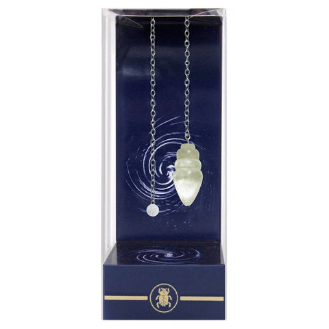 Lo Scarabeo Clear Crystal Pendulum with Silver Chain Dowsing Divination