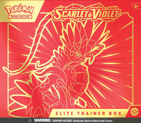 Pokemon TCG Scarlet & Violet Koraidon Elite Trainer Box 9 Booster Packs