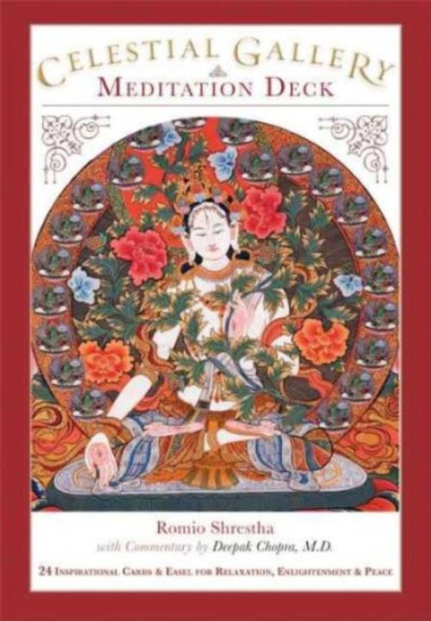 Celestial Gallery Meditation Deck 24 Cards with Rosewood Easel Insight