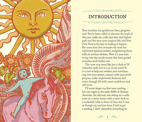 Your First Tarot Cards Deck by Rockpool Beginner Rider-Waite & Guidebook