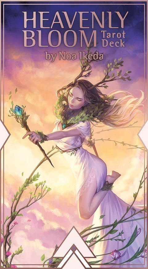 Heavenly Bloom Tarot Deck Noa Ikeda US Games Rose Gold with Guidebook
