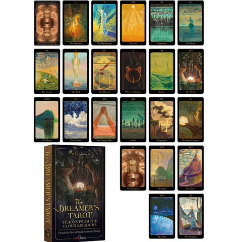 Dreamer's Tarot Deck by Ciurlionis 78 Cards with 7-Language Guidebook