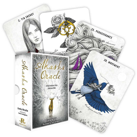 Akasha Oracle Deck Rockpool 48 Cards with Guidebook & Divining Boards