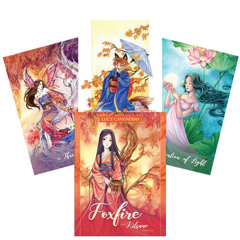 Foxfire: The Kitsune Oracle Cards Deck Lucy Cavendish Blue Angel