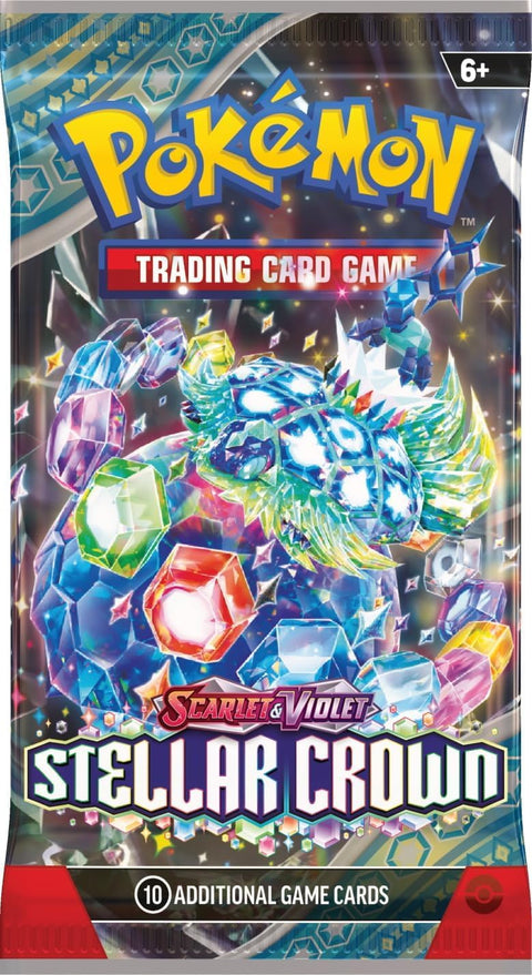 Pokemon TCG Scarlet & Violet: Stellar Crown Booster Pack 10 Cards