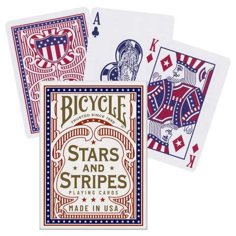 Bicycle Stars & Stripes Poker Playing Cards American Flag Deck USPCC