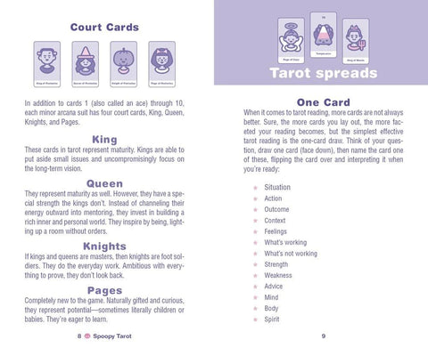 Spoopy Tarot Card Deck & Guidebook Cute Halloween Theme by Sterling Ethos