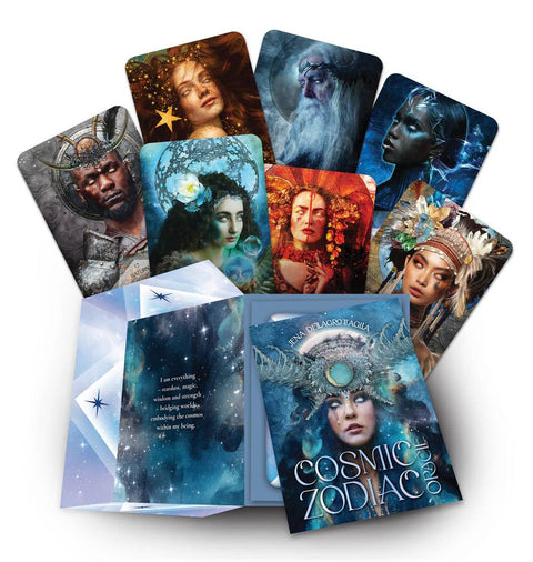 Cosmic Zodiac Oracle Cards 36-Card Deck with Guidebook by Rockpool