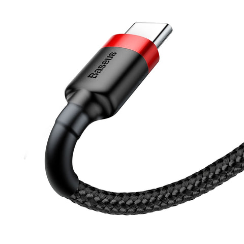 Baseus Cafule USb Cable Type-C 1M Catklf-B91 3A Black+Red Quality Power NEW