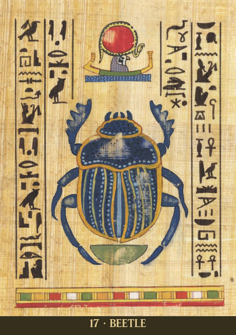 Egyptian Sacred Animals Oracle Cards Deck Lo Scarabeo w/ Guidebook