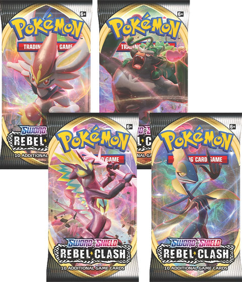 Pokemon TCG Sword & Shield Rebel Clash Booster Pack 10 Cards Sealed