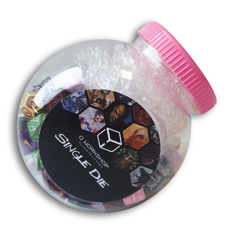 Q-Workshop 150 Polyhedral RPG Dice Jar Set Mixed Colors D4-D20 D100