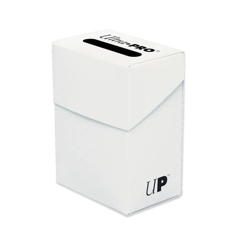 Ultra PRO Deck Box White – Standard Size, Holds 80 Cards, TCG, Archival Safe