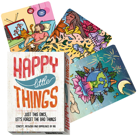 Happy Little Things Oracle Cards Deck Lo Scarabeo 32 Cards Guidebook