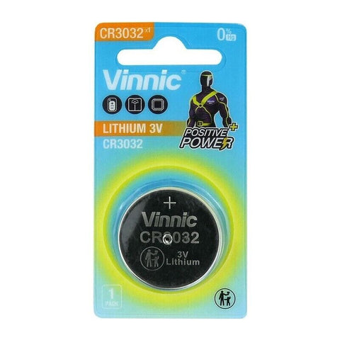 1x Vinnic CR2032 3V Lithium Button Cell Coin Battery for Watch Remote