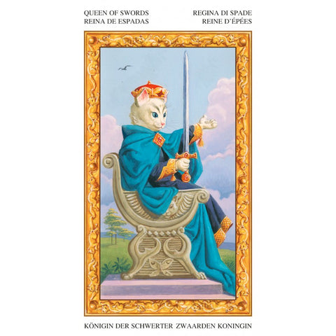 Tarot of White Cats 78 Card Deck by Lo Scarabeo with Guidebook