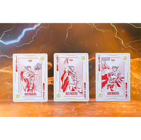 Thor: Love & Thunder Playing Cards Paper Led Lights Blue Gilded Difatta Dif17