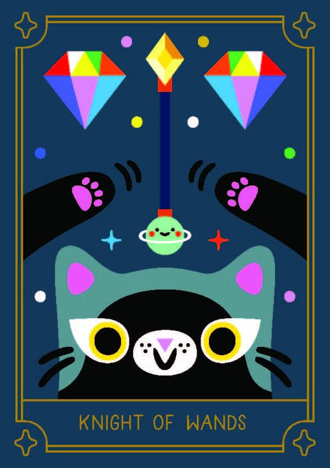 Mystic Cats Tarot Card Deck with Guidebook Cute Kawaii Cat Tarot Sterling