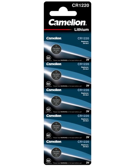 5 Camelion Cr1220 Batteries Lithium 3V Coin Cell Dl1220 5Bl Exp 2032 NEW