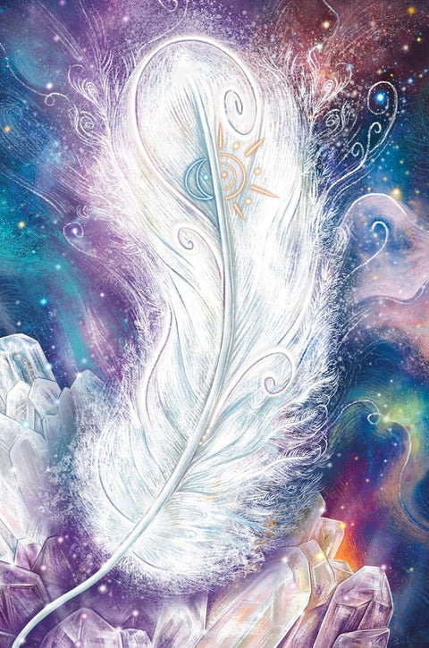 Shamanic Crystals Oracle Cards 45-Card Deck & Guidebook by Blue Angel