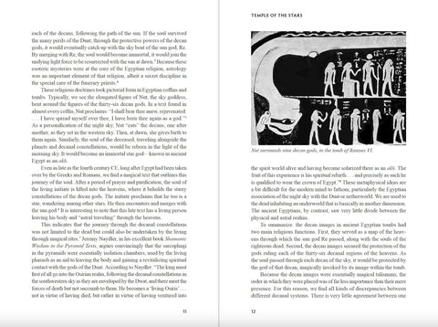 Egyptian Decan Astrology: Temple of the Stars Book by Schiffer