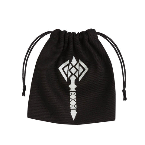 Q Workshop Glow-in-the-Dark Hammer Dice Bag Cotton Drawstring RPG
