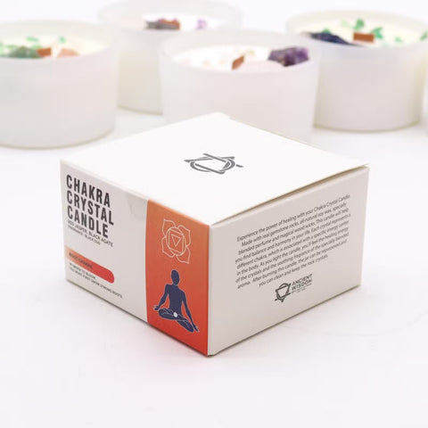 Chakra Crystal Candle - Root Chakra Ancient Wisdom