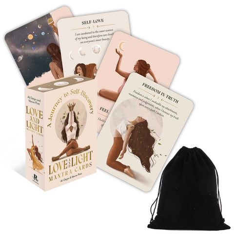 Love and Light Mantra Cards Deck Rockpool By M. Piret & A. Oetjen With Bag RP188