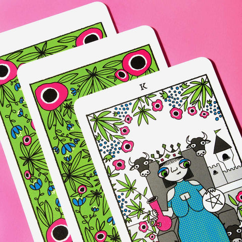 Four Twenty Tarot Deck & Guidebook 78 Cards Cannabis 420 by Row House