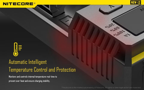 Nitecore New i2 Intellicharger Universal Smart 2-Slot Li-ion NiMH Charger