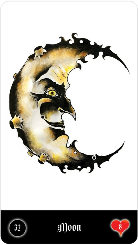 Malefique Lenormand Cards Edgy Dark Deck US Games Systems Esoteric Gniedmann NEW